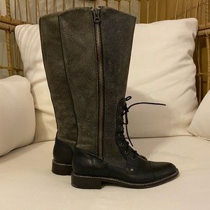 Woolrich black crackle roadhouse boots